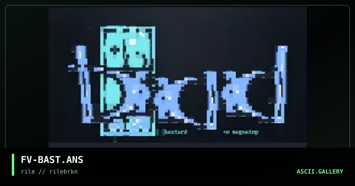 bastard font, by fever, 1997
