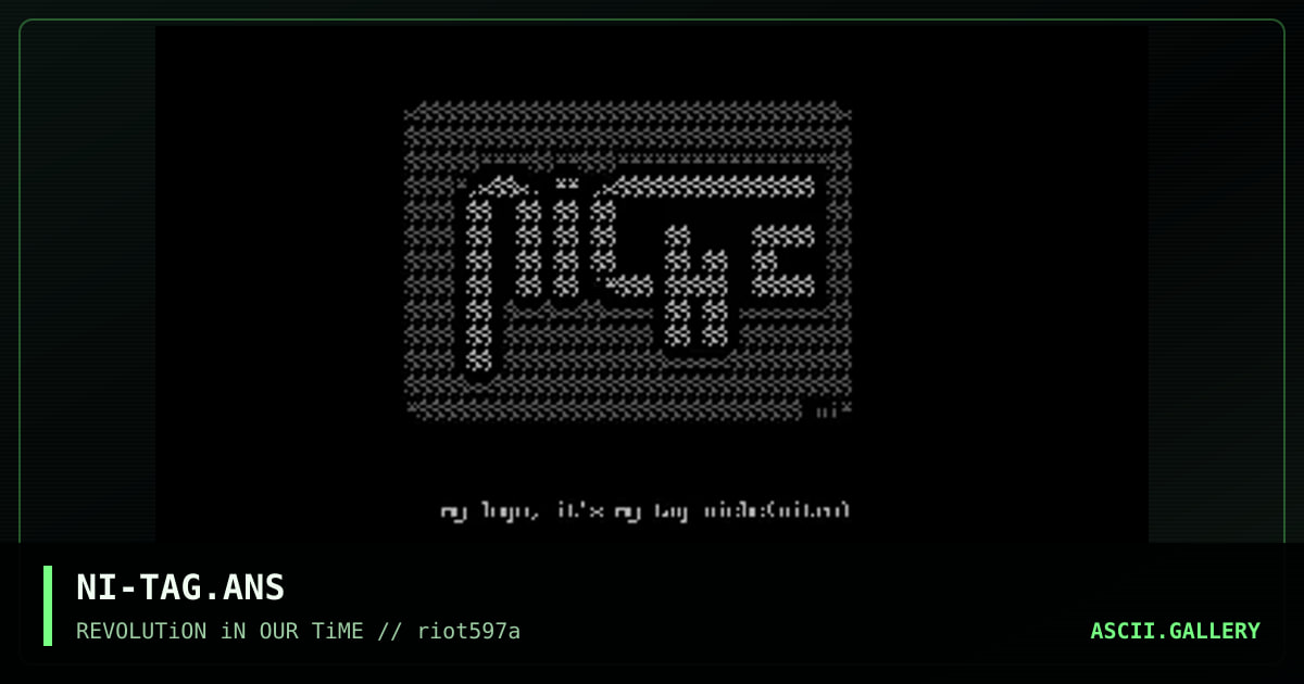 NI-TAG.ANS, by niche, 1997