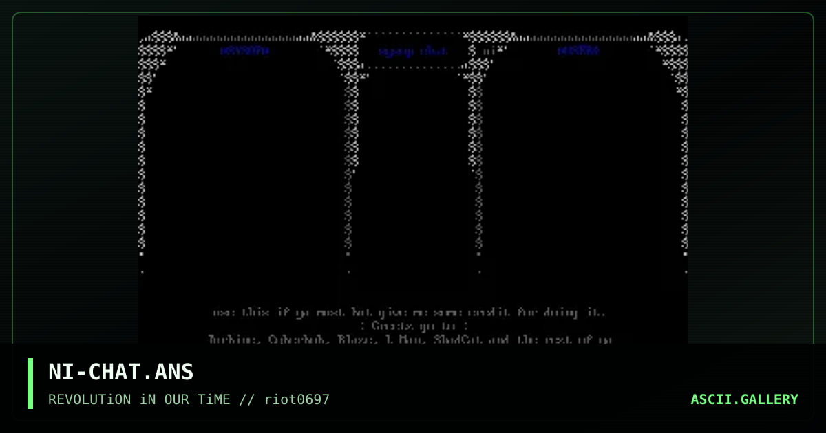 NI-CHAT.ANS, by niche, 1997