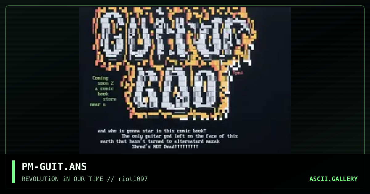Guitar God, by precious metal, 1997