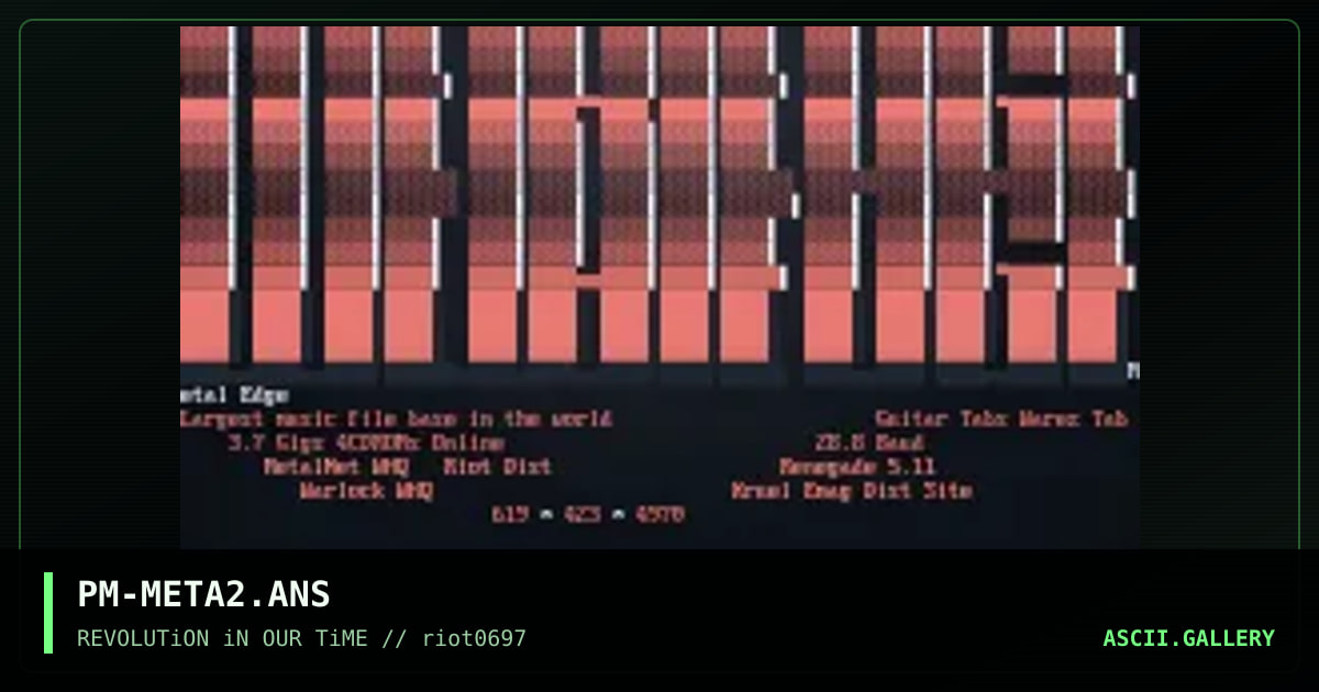 PM-META2.ANS, by precious metal, 1997