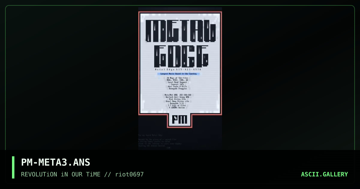 PM-META3.ANS, by precious metal, 1997