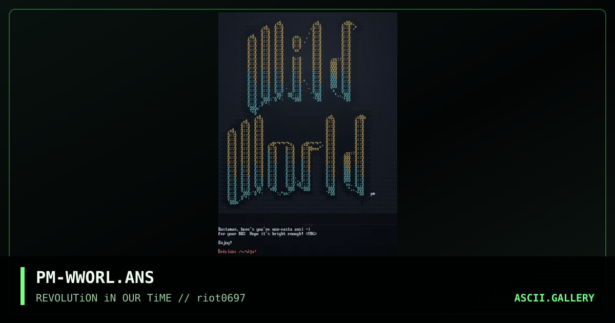 PM-WWORL.ANS, by precious metal, 1997