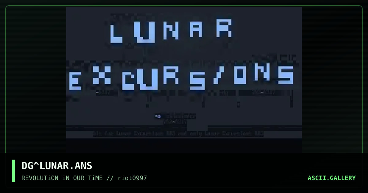 Lunar Excursions, by delgado, 1997