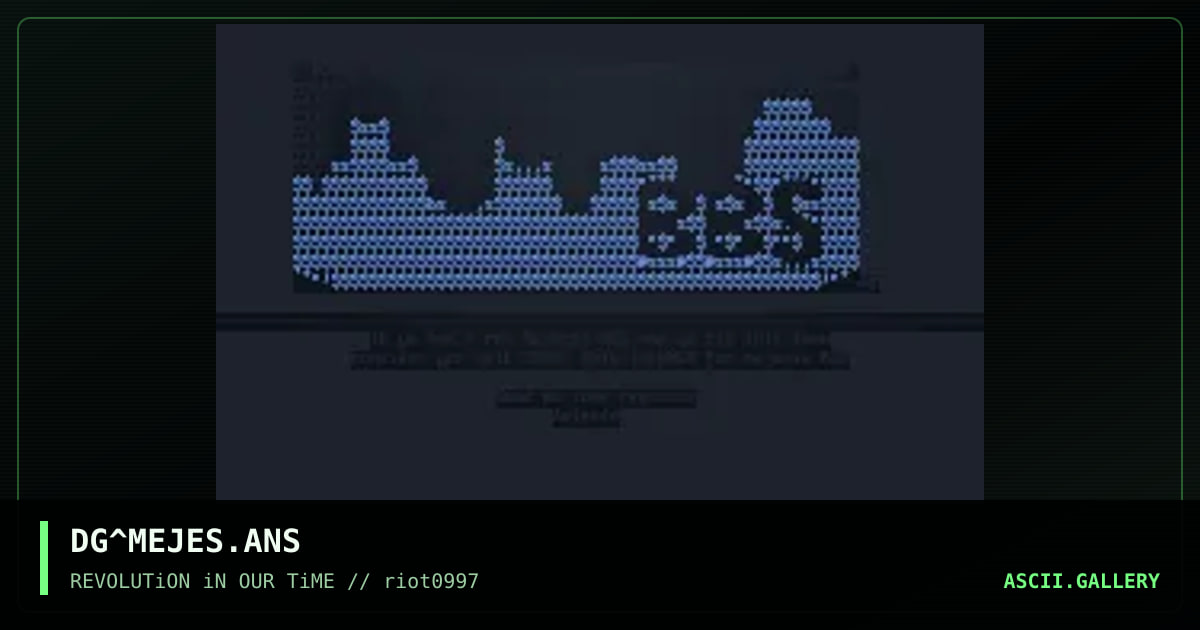 Mejesta BBS, by delgado, 1997