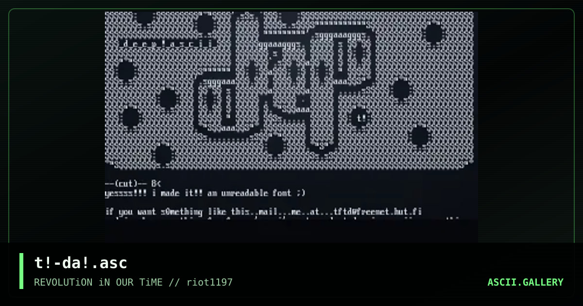 deep!ascii logo, by terror, 1997