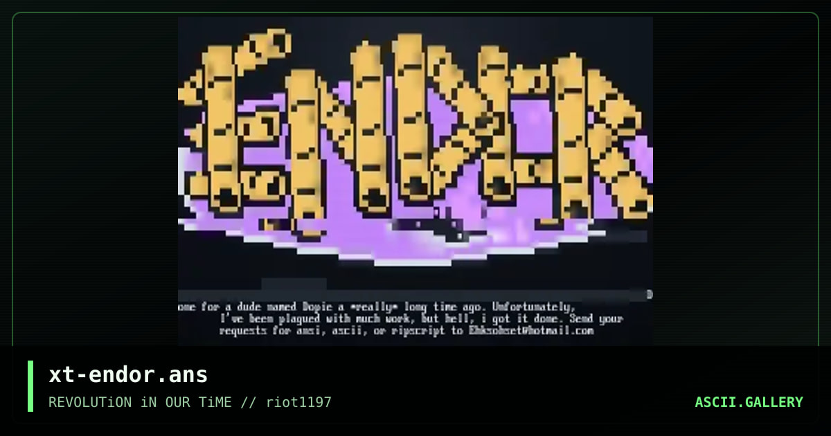 xt-endor.ans, by exocet, 1997