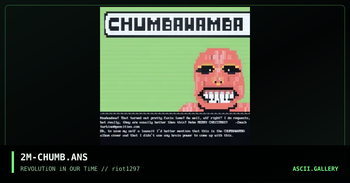 Chumbawamba!!!, by 2much4u, 1997