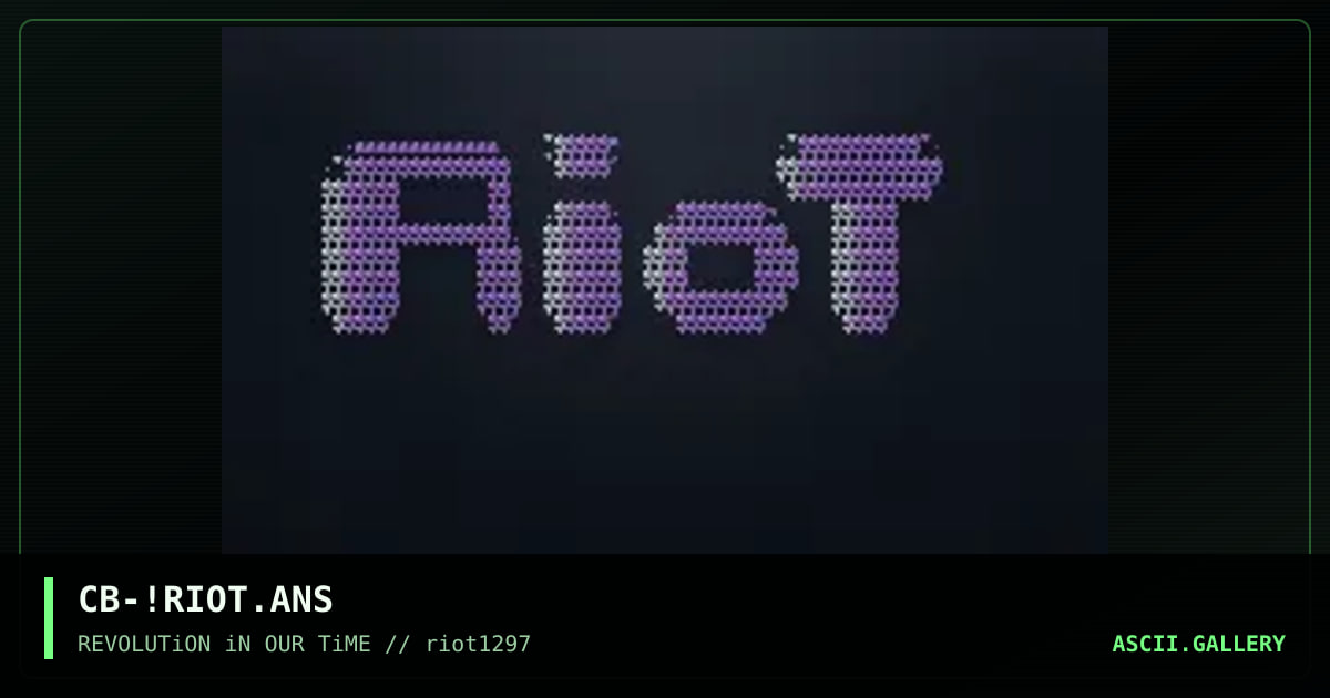 RioT-LoGo Beeeeatch!, by cyber bob, 1997