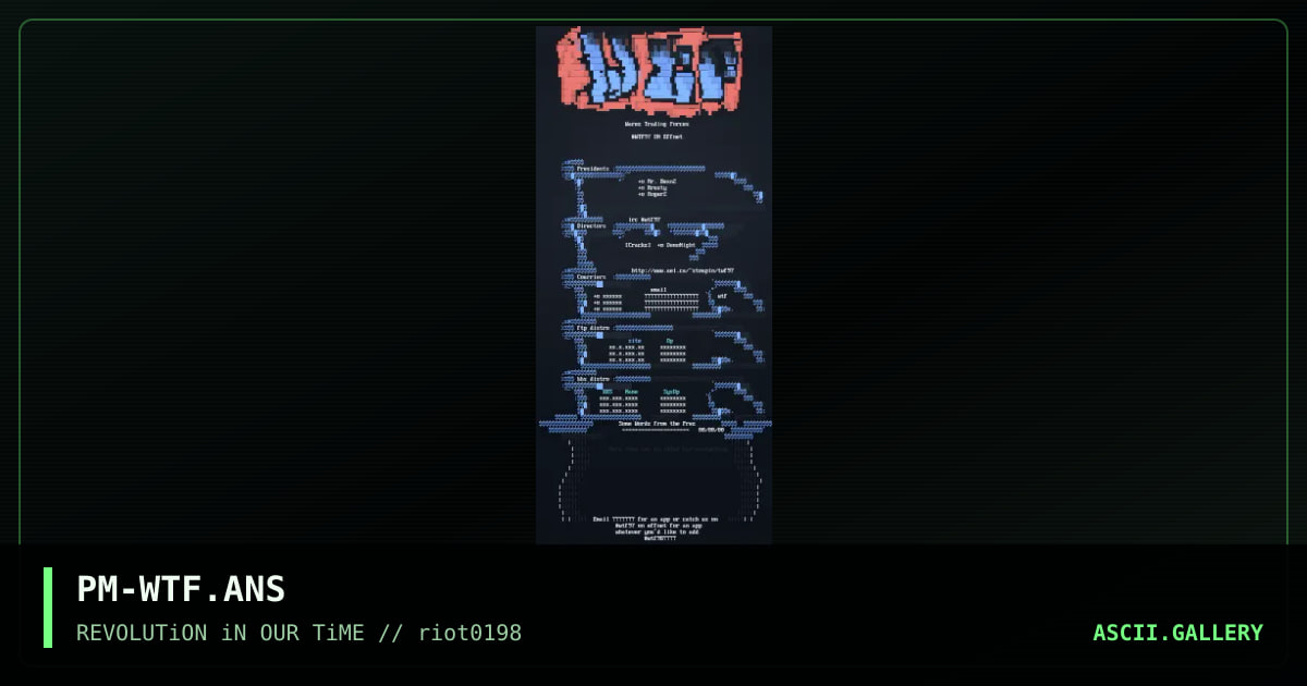 PM-WTF.ANS, by precious metal, 1998