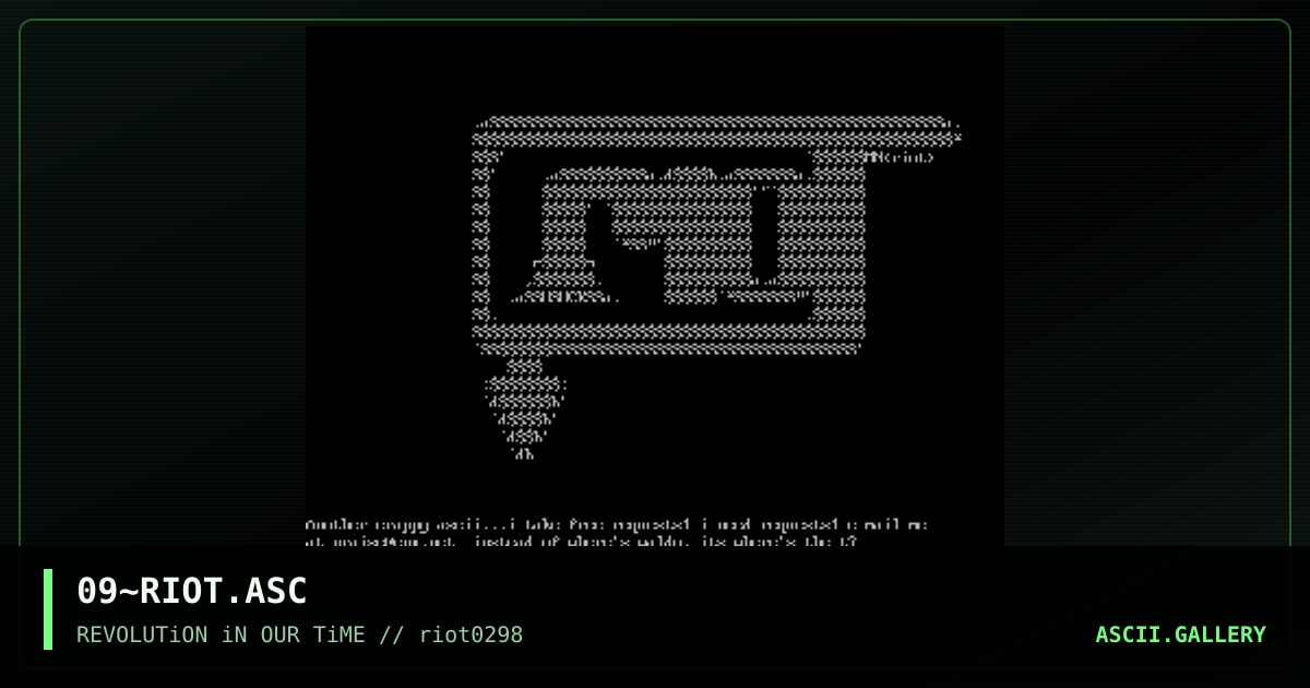 09~RIOT.ASC, by omni, 1998
