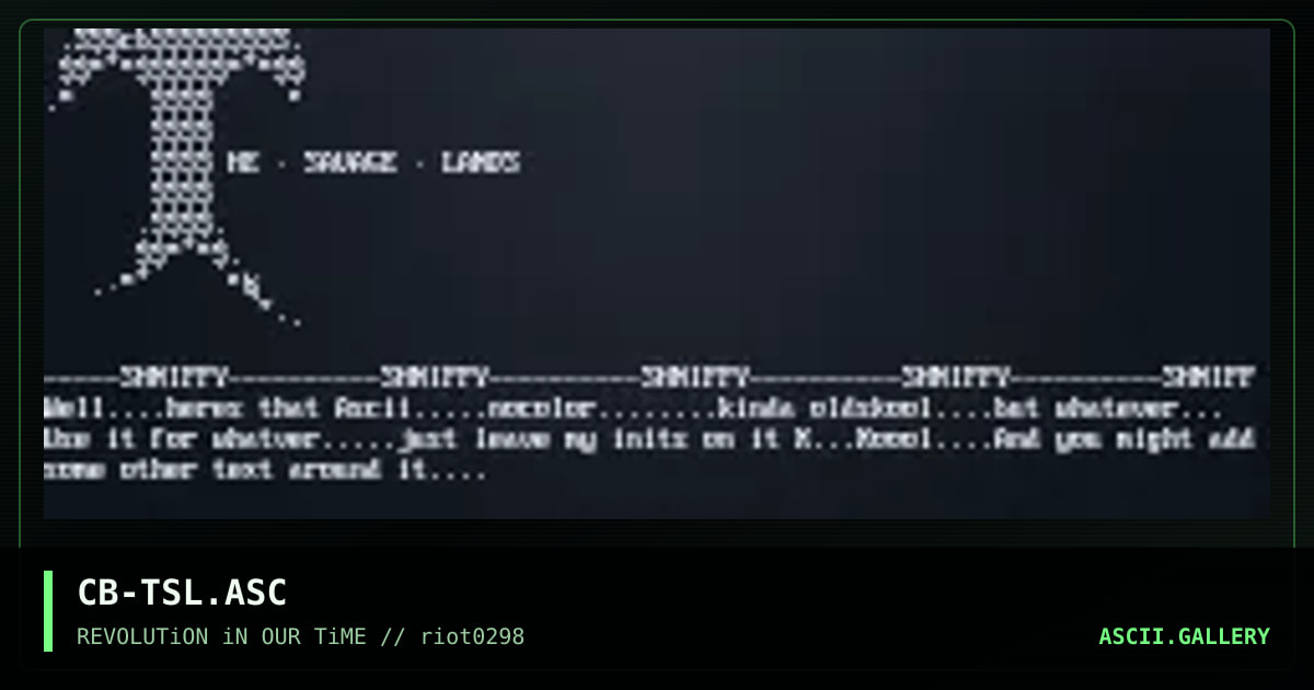 CB-TSL.ASC, by cyber bob, 1998