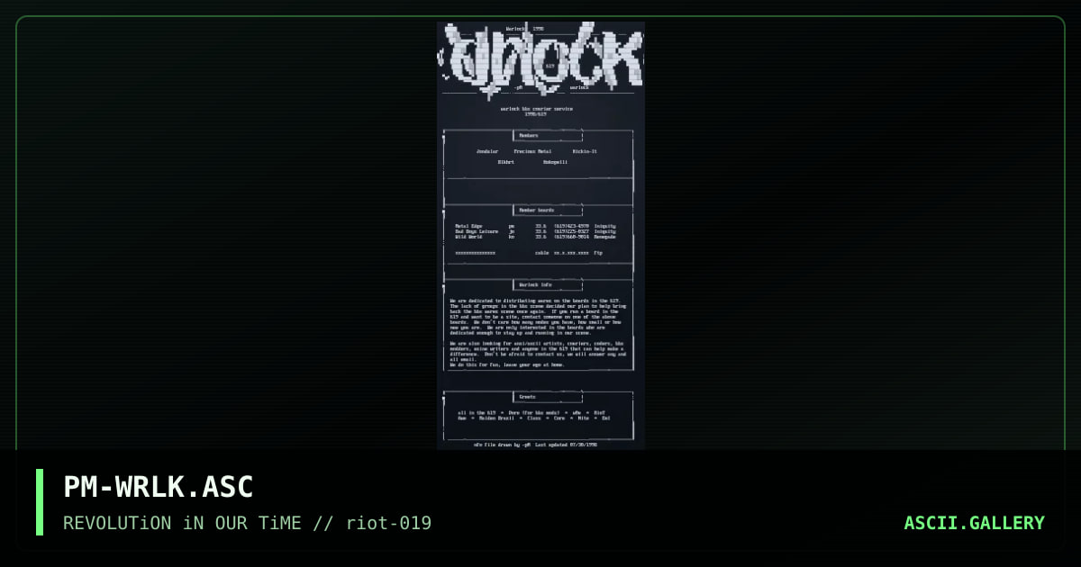 PM-WRLK.ASC, by precious metal, 1998
