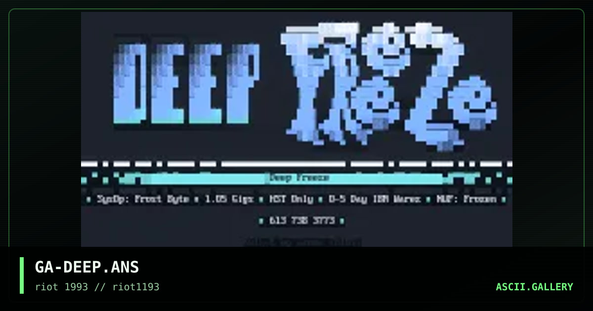 GA-DEEP.ANS, by gamma, 1993