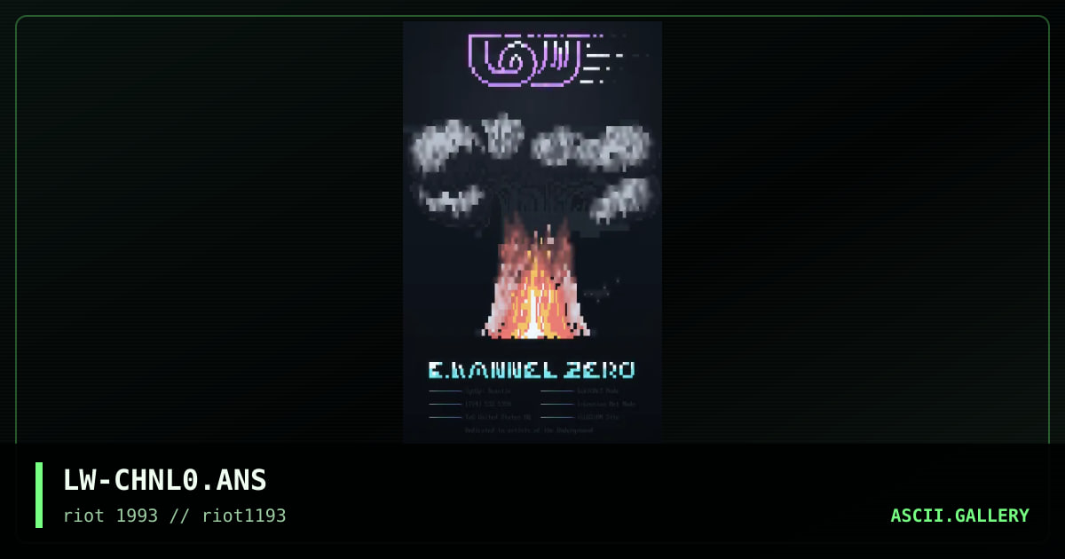 LW-CHNL0.ANS, by lew, 1993