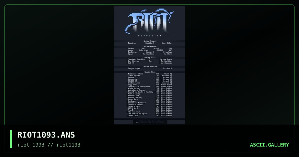 RIOT1093.ANS, by dreadlord, 1993