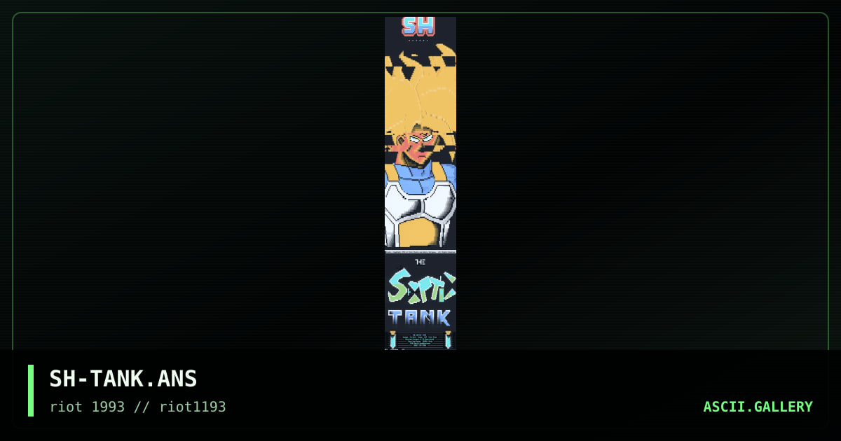 SH-TANK.ANS, by silverhawk, 1993