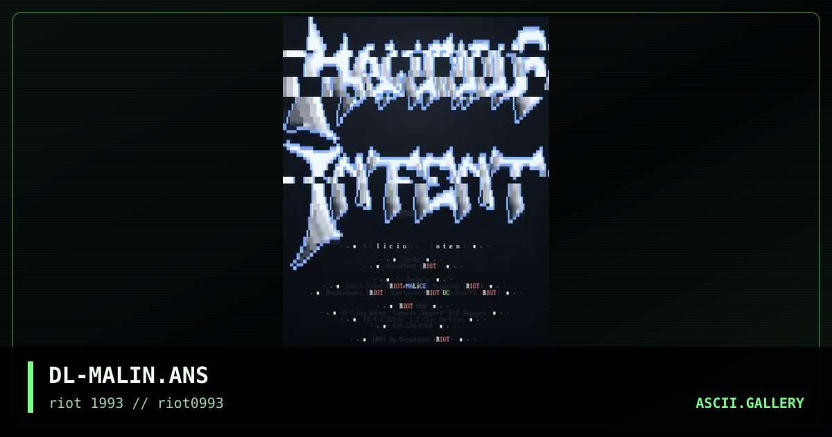 DL-MALIN.ANS, by dreadlord, 1993