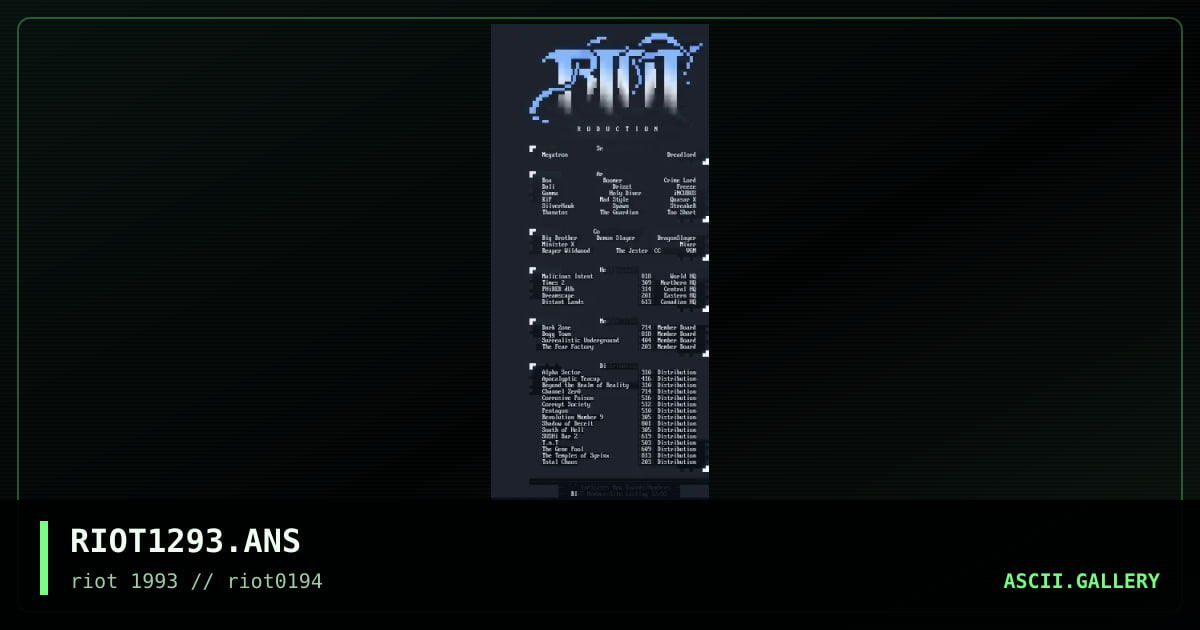 RIOT1293.ANS, by dreadlord, 1994