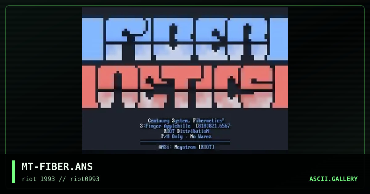 MT-FIBER.ANS, by megatron, 1993