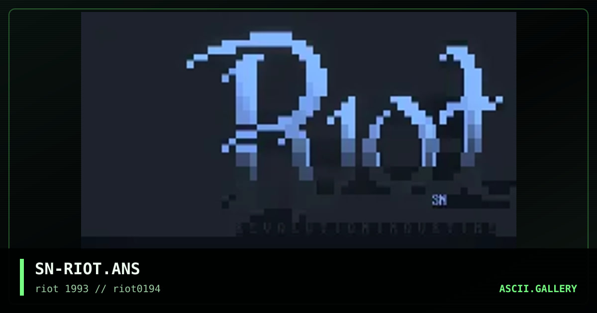 SN-RIOT.ANS, by spawn, 1994