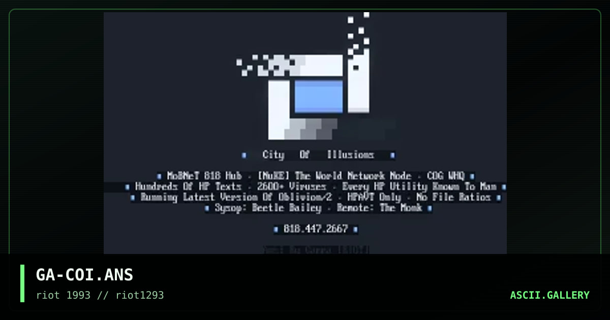 GA-COI.ANS, by gamma, 1993