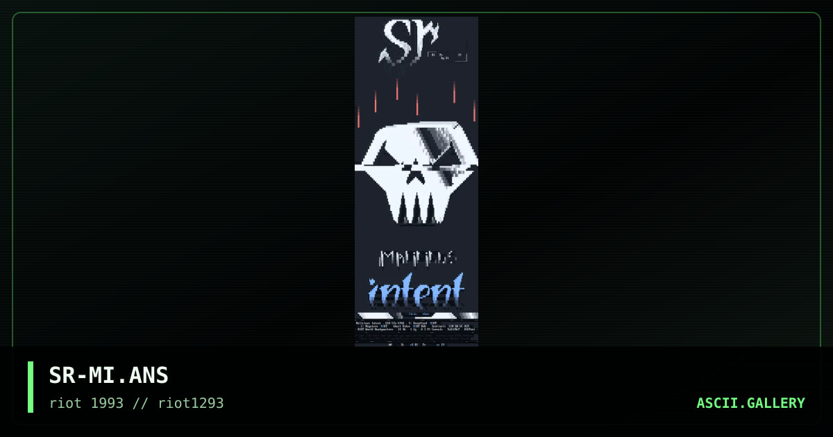 SR-MI.ANS, by streaker, 1993