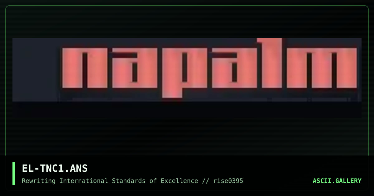 The Napalm Cocktail, by elendil, 1995
