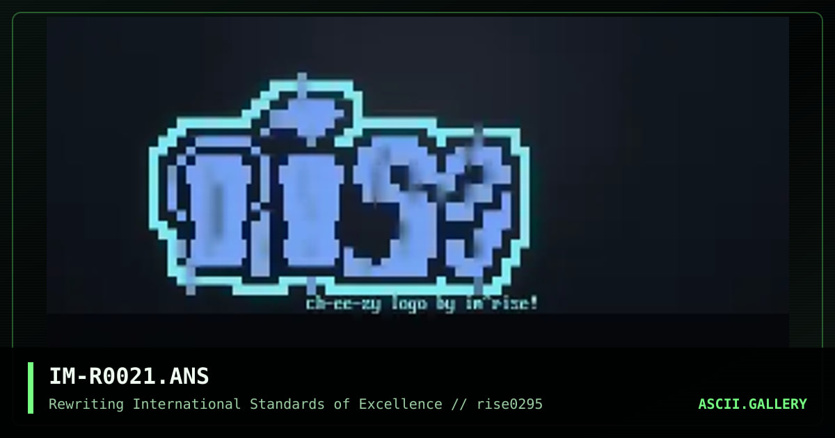 rise logo, by iron man, 1995