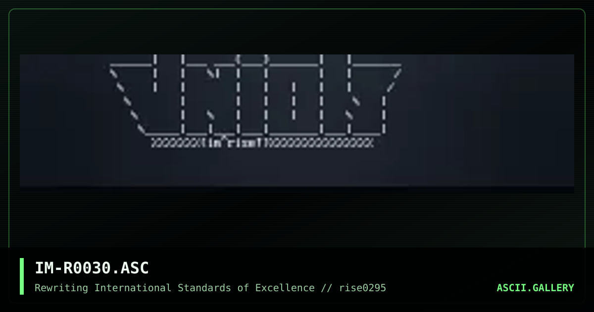 union logo, by iron man, 1995
