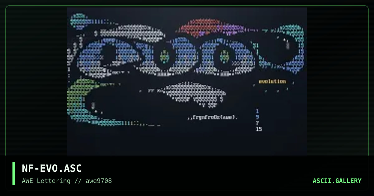 Evolution, by frgnfruz, 1997