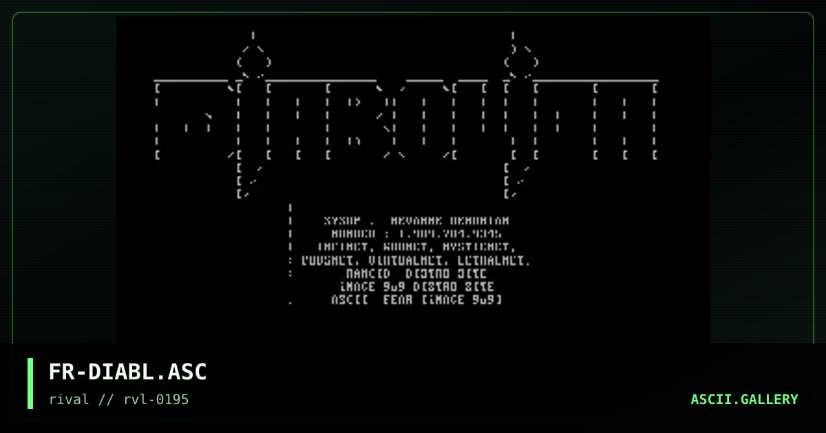 Diabolica, by fear, 1995