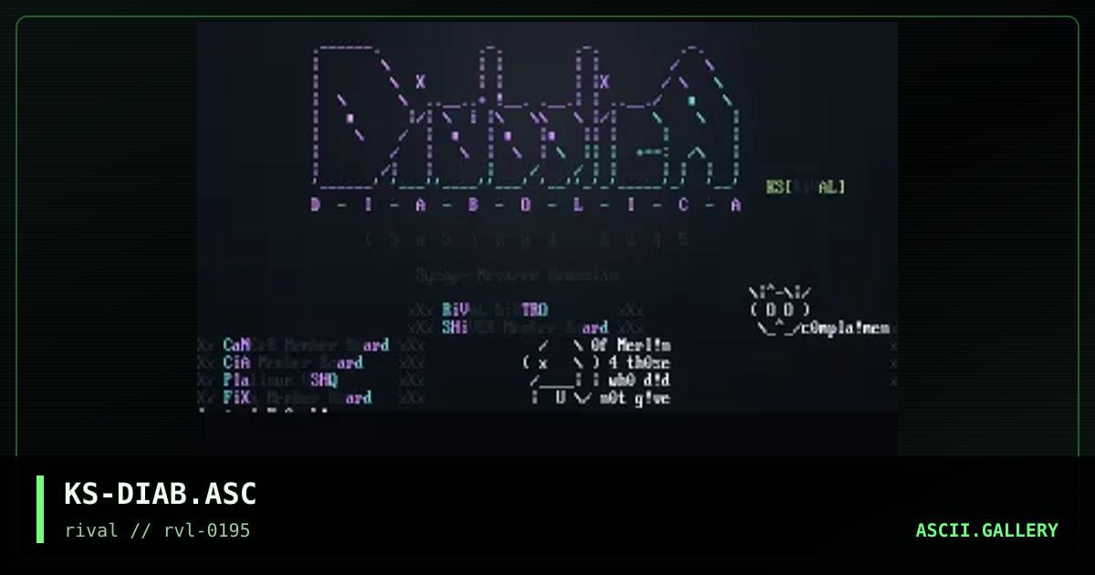 Diabolica, by k-os, 1995
