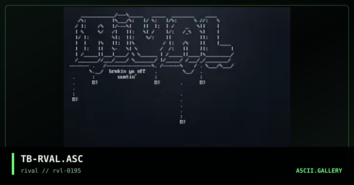 Rival promo, by tre-bone, 1995