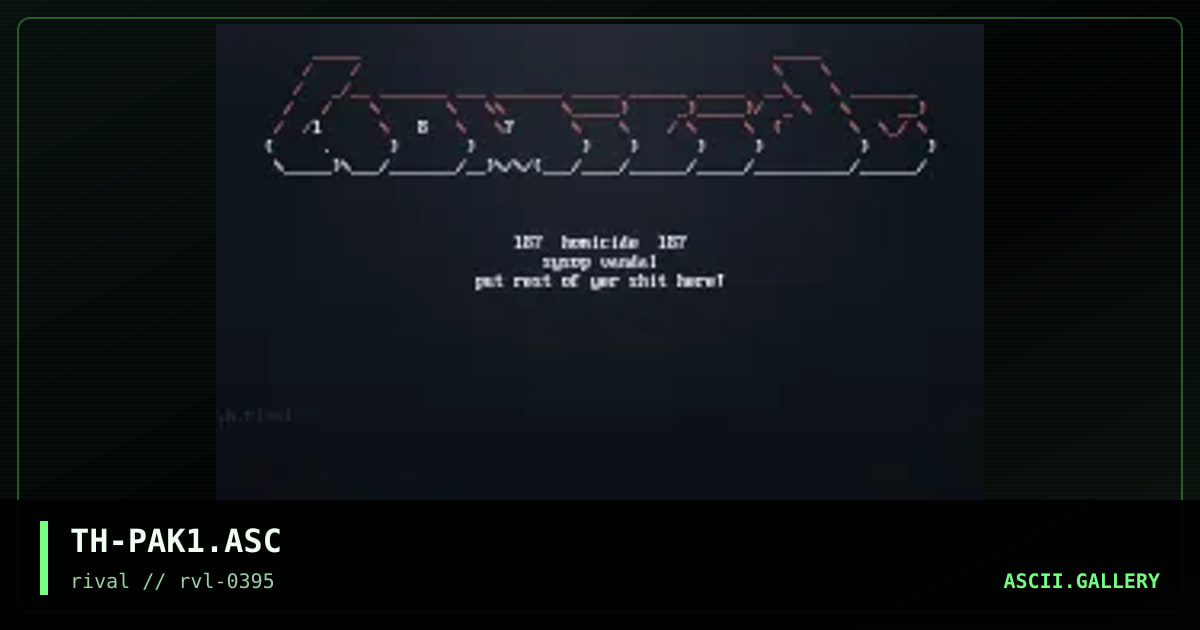 asciis pak 1, by the hoax, 1995