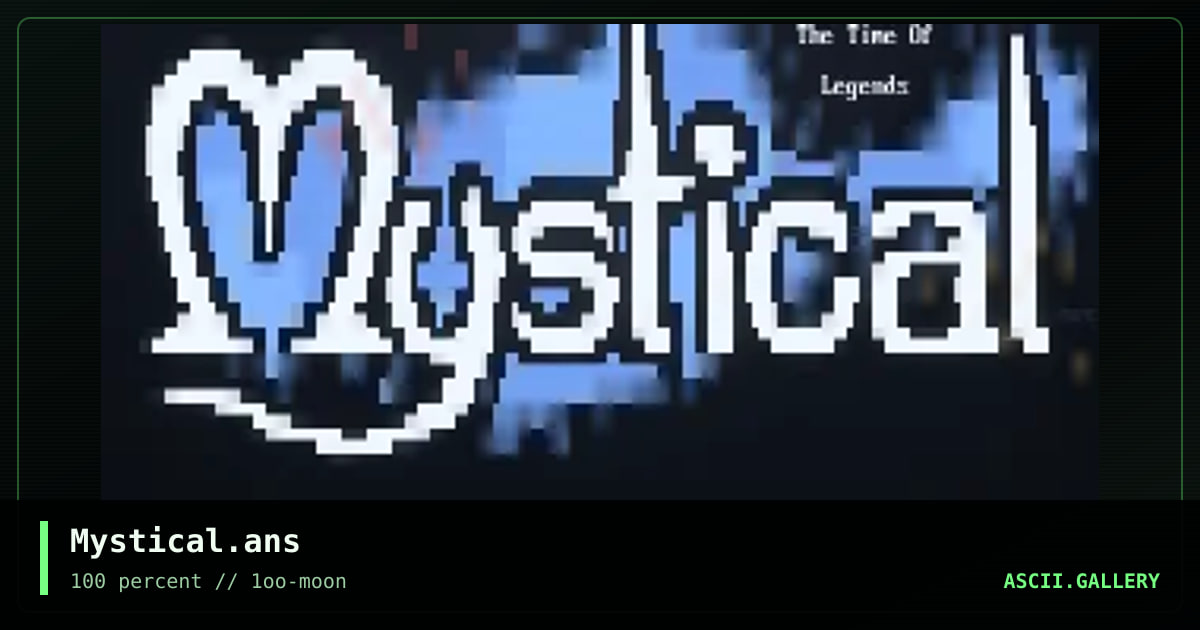 Mystical.ans, by miracle, 1997