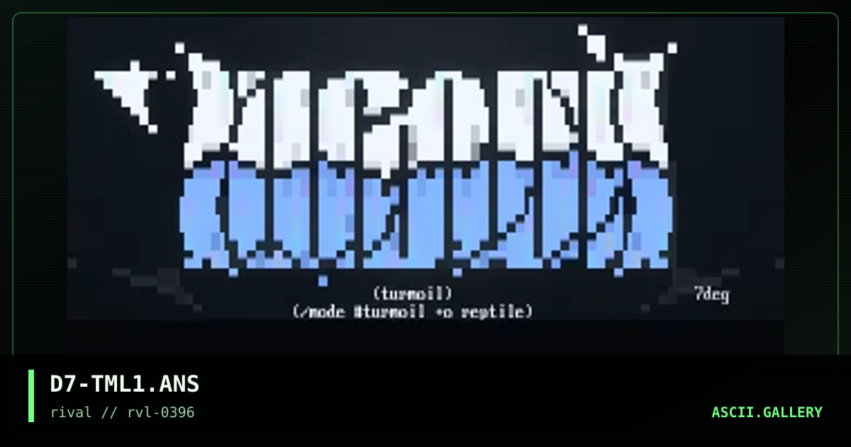 turmoil!, by 7degrees, 1996