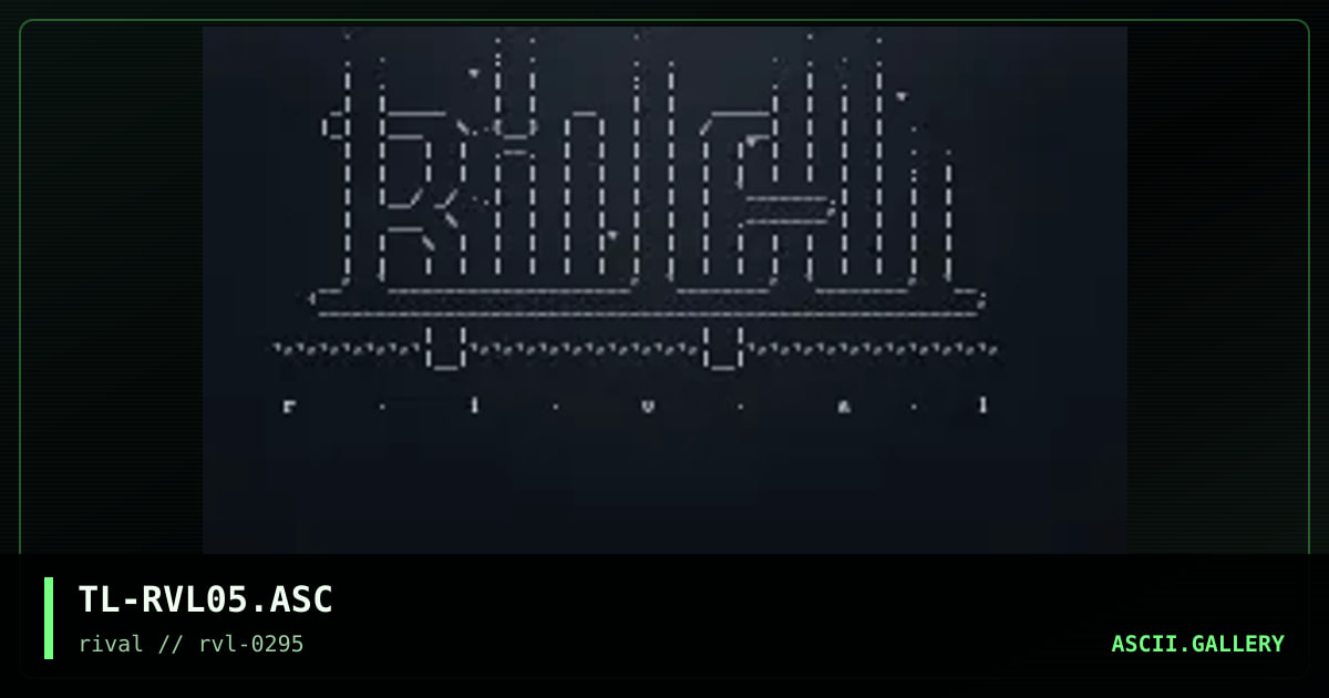 RiVAL ASCii, by turmoil, 1995