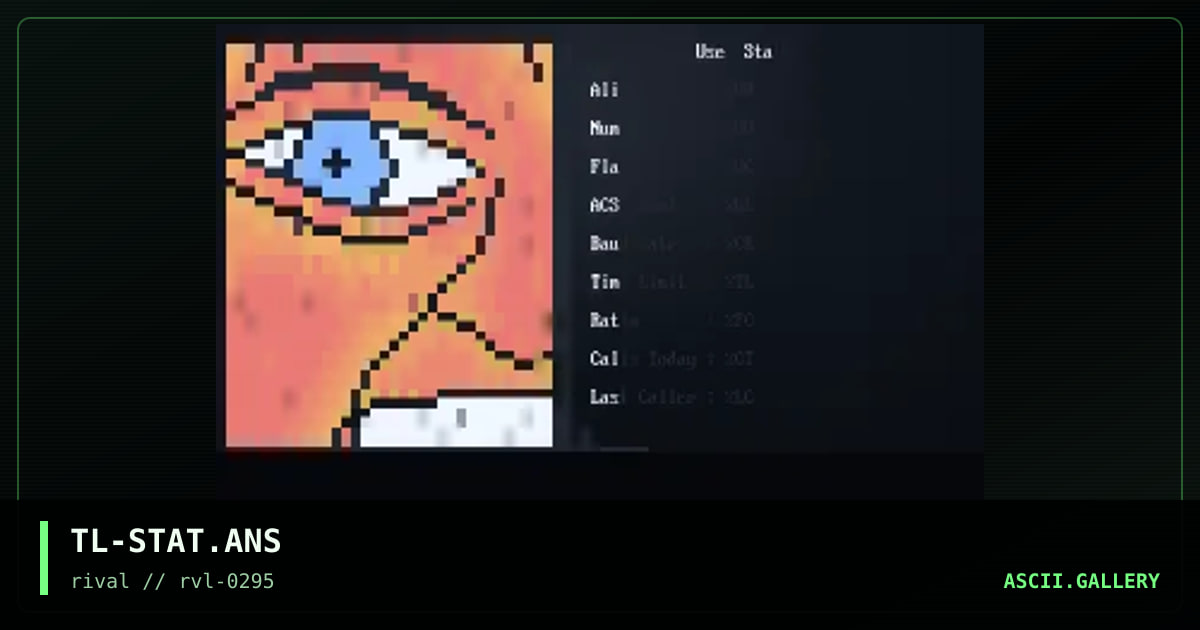 Stat Screen, by turmoil, 1995