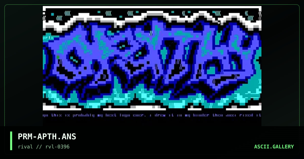 Apathy, by prizm, 1996