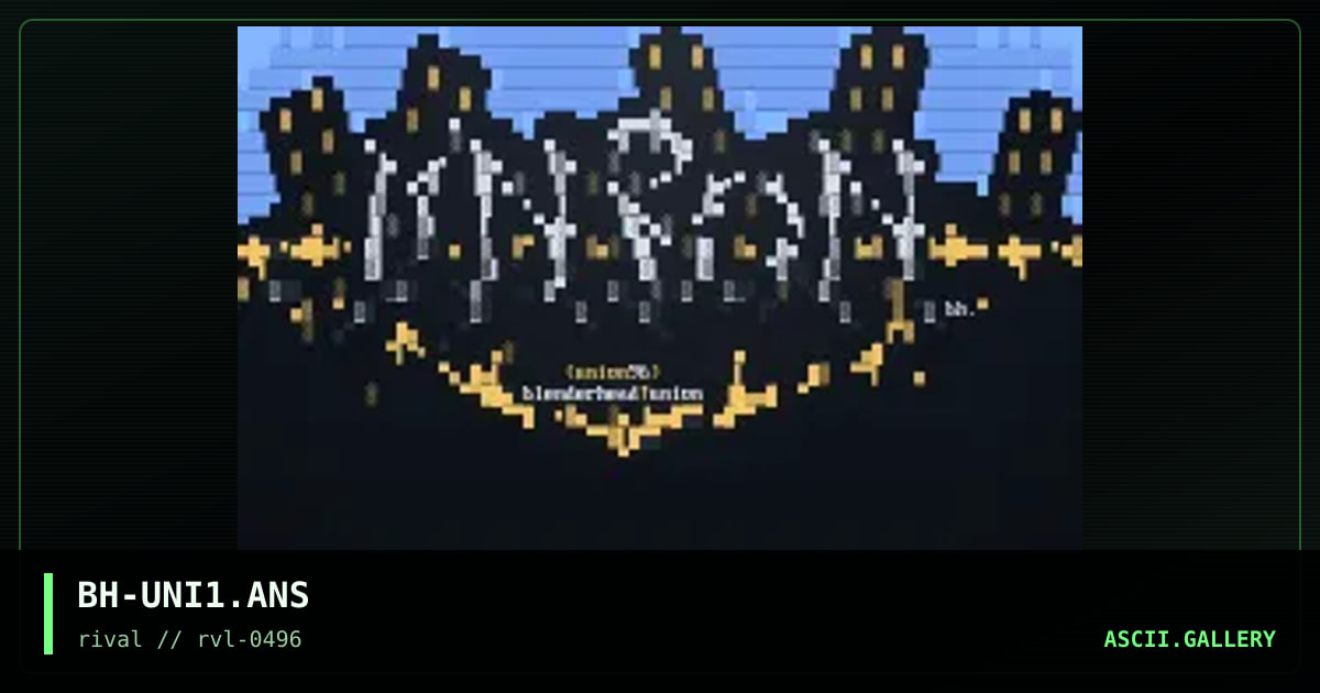 UNiON R.I.P. (damitol to hell), by blenderhead, 1996