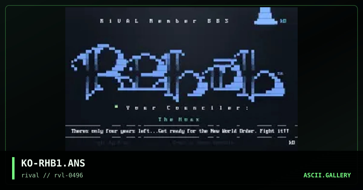 rehab, by k-os, 1996