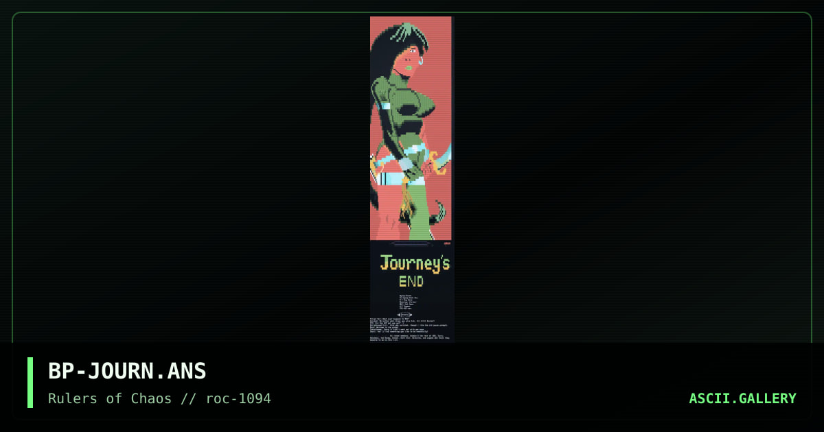 Journey's End, by blood priest, 1994