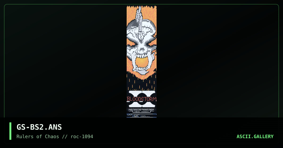 Bloodstorm II, by godsung, 1994