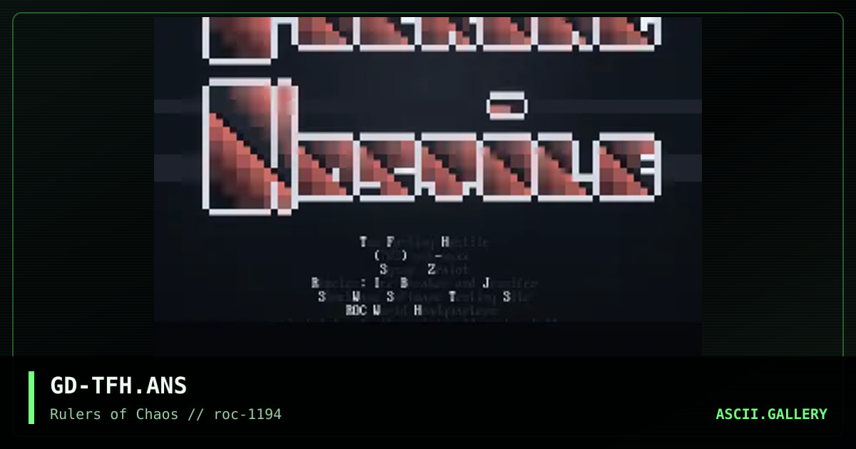 Too Fucking Hostile, by galahad, 1994
