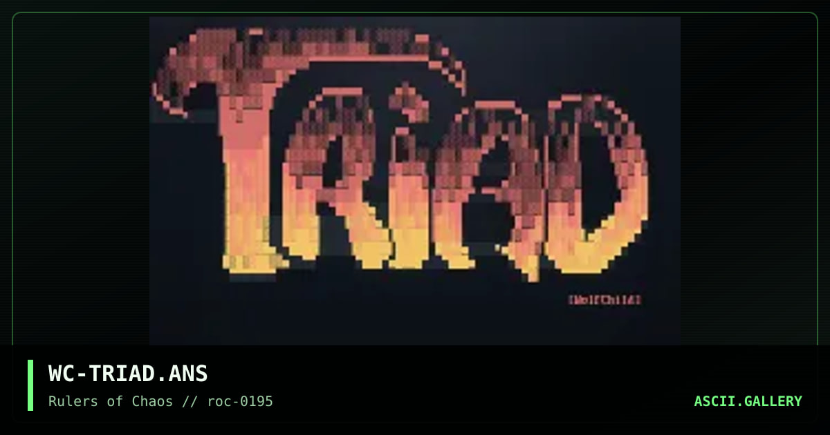 Triad, by wolfchild, 1995