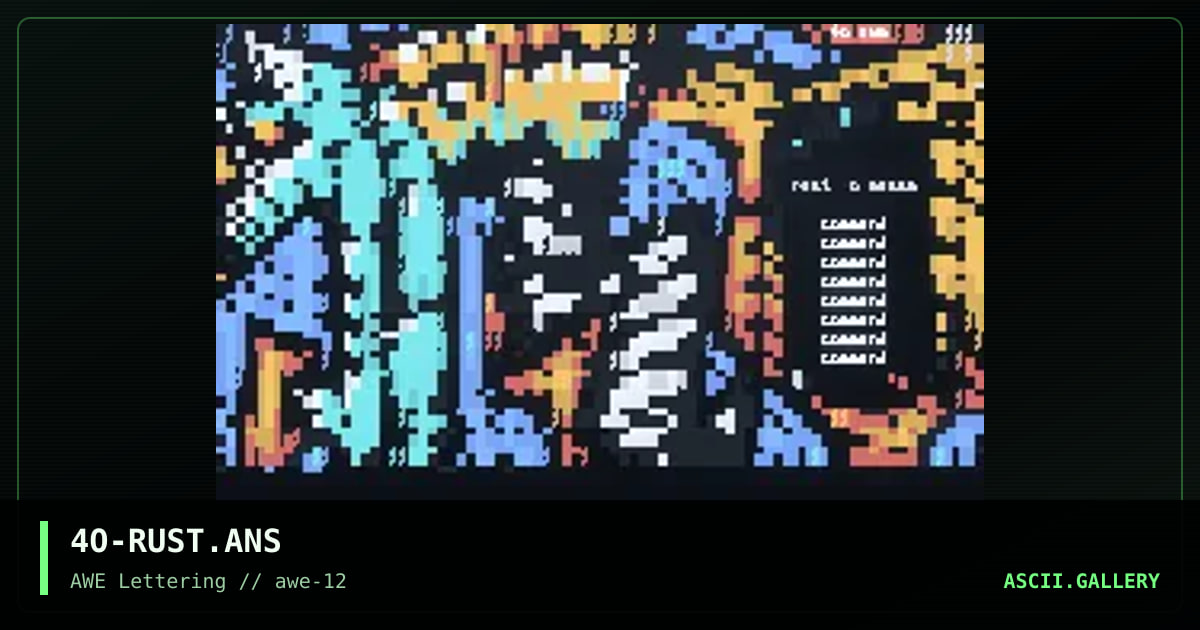 Rust, by mr4tune, 1997
