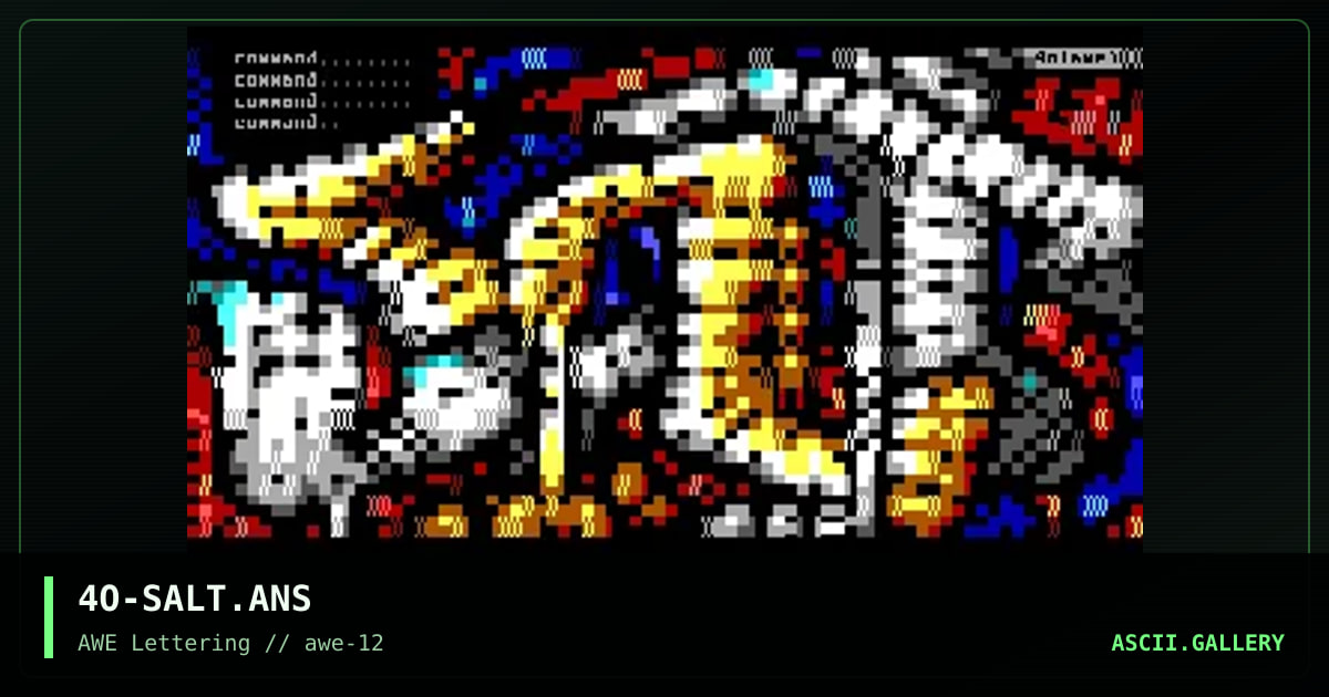 Salt, by mr4tune, 1997