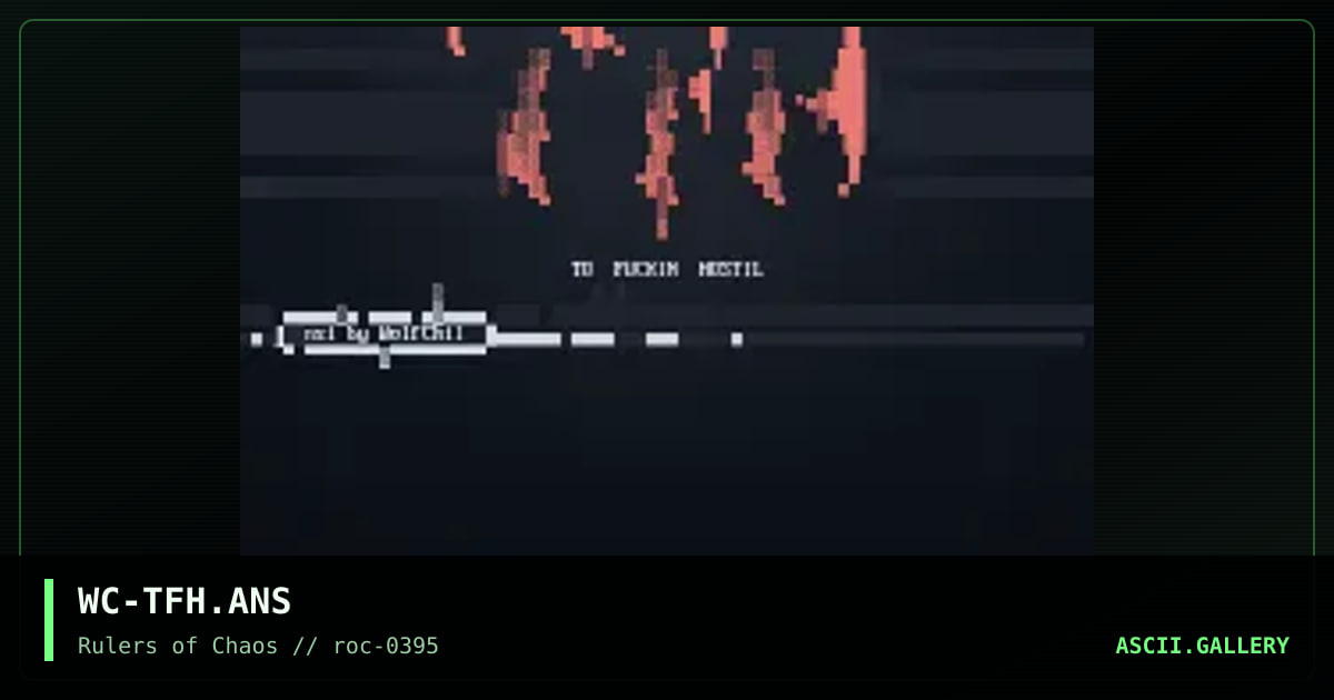 Too Fucking Hostile, by wolfchild, 1995