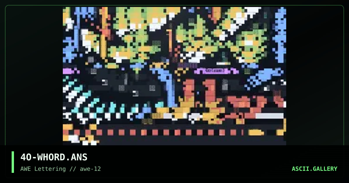 Whord, by mr4tune, 1997